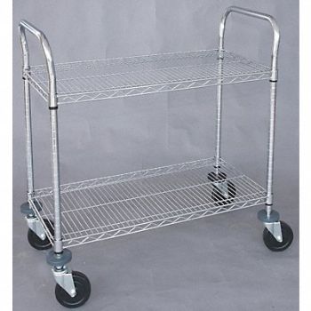 GRAINGER APPROVED Wire High Cart Heavy Duty 24x48x39 In, 1ECJ5