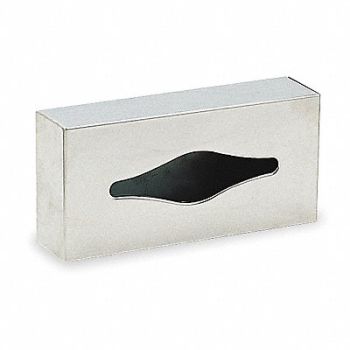 TOUGH GUY Facial Tissue Dispenser SS Satin, 1ECK6
