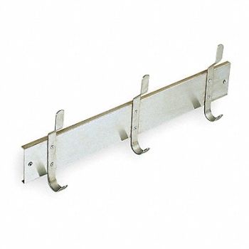 GRAINGER APPROVED Utility Hook Strip 3 Hook 2-1/2In Satin, 1ECL3