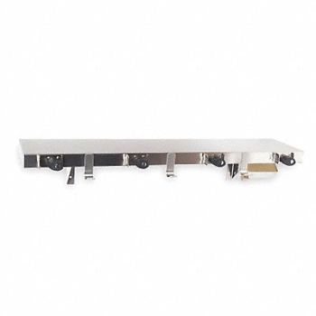 GRAINGER APPROVED Utility Shelf SS 36 in Overall W Satin, 1ECL7