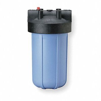 PENTAIR/PENTEK Filter Housing 12 3/4 H 7 3/8 Dia Blue, 1ECR1