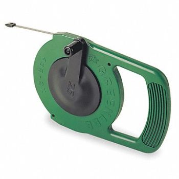 GREENLEE Fish Tape 1/4 In x 25 ft Steel, 1ED73