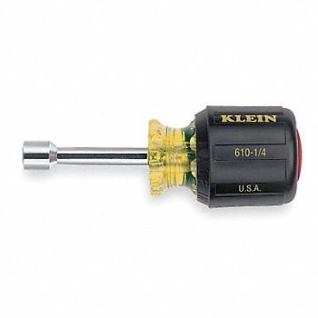 KLEIN TOOLS Hollow Round Nut Driver 1/4 in, 1ED92