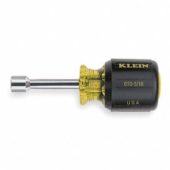 KLEIN TOOLS Hollow Round Nut Driver 5/16 in, 1ED93