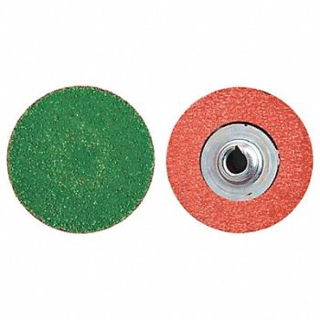 MERIT Quick-Change Sand Disc 2 in Dia TS PK100, 1EDV3