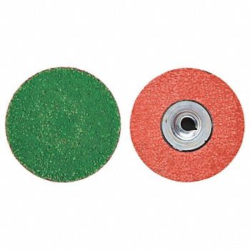 MERIT Quick-Change Sand Disc 3 in Dia TS PK50, 1EDV9