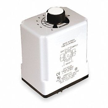 DAYTON H7824 Time Delay Relay 120VAC/DC 10A DPDT, 1EGC3