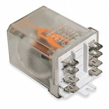 DAYTON H8159 Enclosed Power Relay 8 Pin 12VDC DPDT, 1EGF4