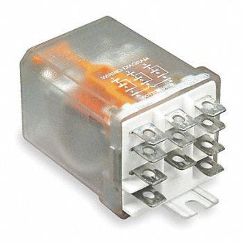 DAYTON H8094 Enclosed Power Relay 3PDT 24VDC Coil, 1EGH1