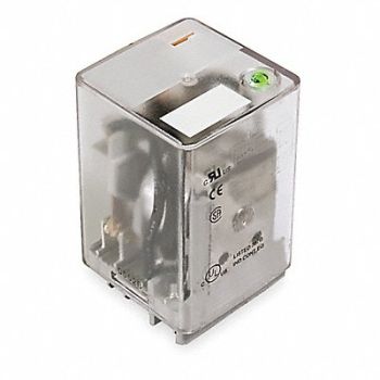 DAYTON H7986 Gen Purpose Relay 11 Pin Square 24VDC, 1EJE1
