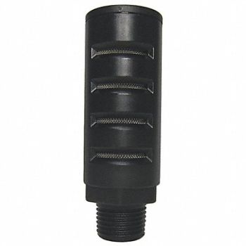 SPEEDAIRE Silencer Muffler 1/2 in MNPT 1-1/8 Hex, 1EJW3