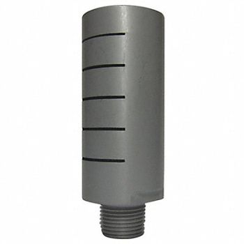 SPEEDAIRE Silencer Muffler 3/8 in NPT 1 in Hex, 1EJW8