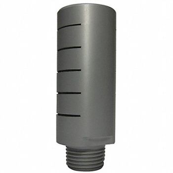 SPEEDAIRE Silencer Muffler 1/2 in NPT 1 In Hex, 1EJX1
