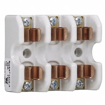 BUSSMANN Fuse Block 0 to 30A Semiconductor 3 Pole, 1EK70