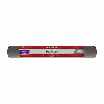 WOOSTER Roller Cover 18 L 1/4 Nap Shed-Resistant, 1EKL4