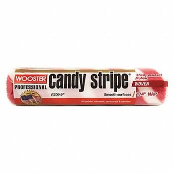 WOOSTER Paint Roller Cover 9 L 1/4 Nap Mohair, 1EKN1