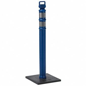 GRAINGER APPROVED G9281 Delineator Post with Base 45 H 4 Dia., 1EKV6