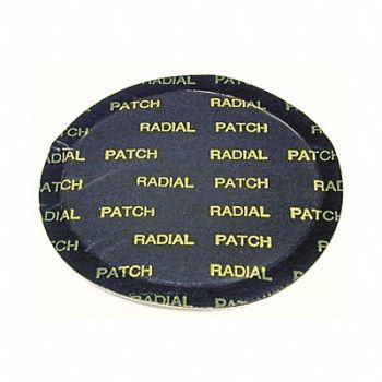 TRU-FLATE Lg Rnd Radial Tire Patch 4-1/8 In L PK10, 1EKZ2