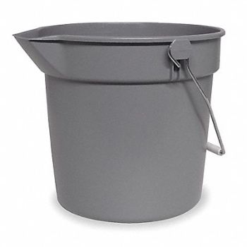 TOUGH GUY Bucket 3 1/2 gal Gray, 1ELK1