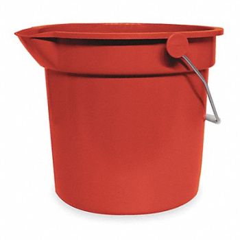 TOUGH GUY Bucket 3 1/2 gal Red, 1ELK2