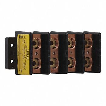 BUSSMANN Power Distr Block Al/Cu 600V AC/DC, 1EP99