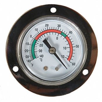 GRAINGER APPROVED Analog Panel Mt Thermometer -40 to 60F, 1EPE3