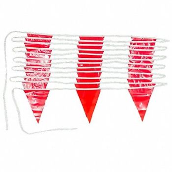 GRAINGER APPROVED Pennants Vinyl Red 60 ft., 1EKR5