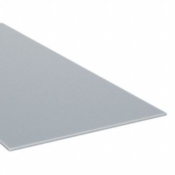 GRAINGER APPROVED K5609 PlastcSht PC 48 x96 0.234375 T Gray Opq, 1NLK2