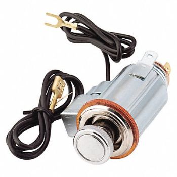 VICTOR Short Knob Lighter Black/Silver, 1EZG1