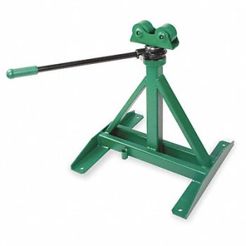 GREENLEE Ratcheting Reel Stand 28 to 46-5/8 H, 1FAH3