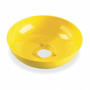 BRADLEY Plastic Eyewash Bowl 10 In Dia, 1FBF2