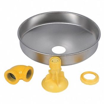 BRADLEY Stainless Showerhead 10 In Dia, 1FBG2
