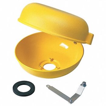 BRADLEY Retrofit Dust Cover w/Bowl Plastic Hnged, 1FBJ3