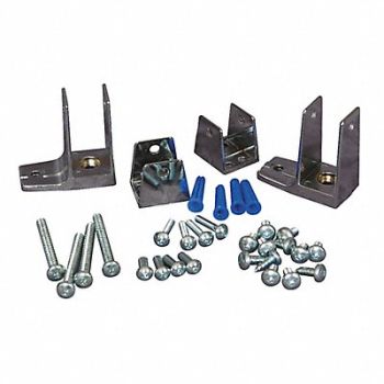 ASI GLOBAL PARTITIONS Panel Bracket Zinc Bright, 1FBX5