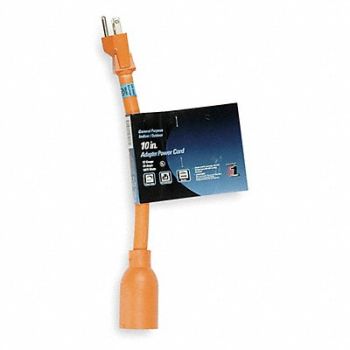 POWER FIRST Locking Cord Adapter 15A 5-15 L5-20, 1FD76
