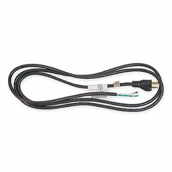 POWER FIRST Power Cord 5-15P SJT 8 ft Blk 15A 14/3, 1FD92