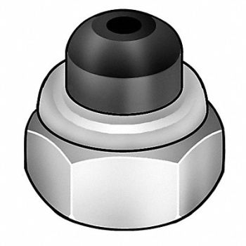 GRAINGER APPROVED LkNt Znc Stl 5/16 -18 1/2x1/2in 25PK, 4CAE9