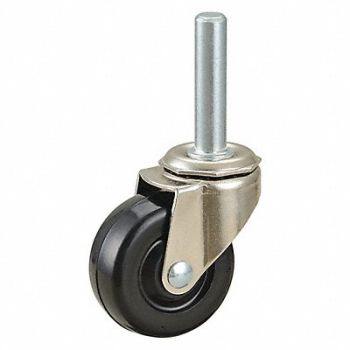 GRAINGER APPROVED Swivel Stem Caster Rubber 2 in 75 lb., 1G012