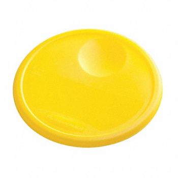 RUBBERMAID COMMERCIAL PRODUCTS Round Storage Container Lid Yellow, 1GAF5