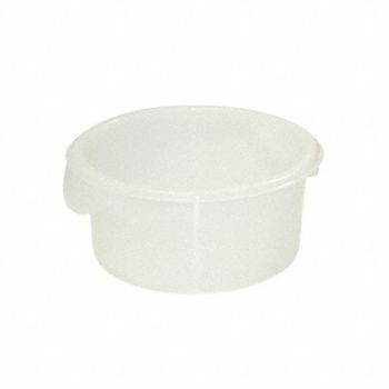 RUBBERMAID COMMERCIAL PRODUCTS Round Storage Container 2 qt, 1GAF6