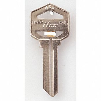 KABA ILCO Key Blank Brass Type EZ1 PK10, 1GAN2