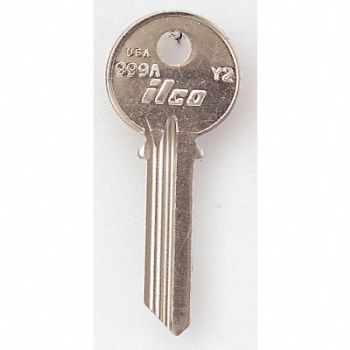 KABA ILCO Key Blank Brass Type Y2 6 Pin PK10, 1GAR1