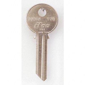 KABA ILCO Key Blank Brass Type Y78 6 Pin PK10, 1GAR2