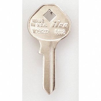 KABA ILCO Key Blank Brass Type M12 5 Pin PK10, 1GAT6