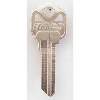 KABA ILCO Key Blank Brass Type KW11 6 Pin PK10, 1GAT9