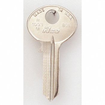KABA ILCO Key Blank Brass Type BO1 5 Pin PK10, 1GAU2
