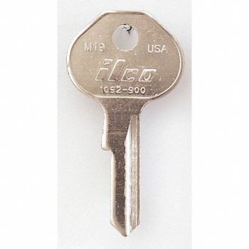 KABA ILCO Key Blank Brass Type M19 4 Pin PK10, 1GAU3