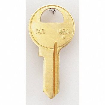 KABA ILCO Key Blank Brass Type 1092 4 Pin PK50, 1GAV3