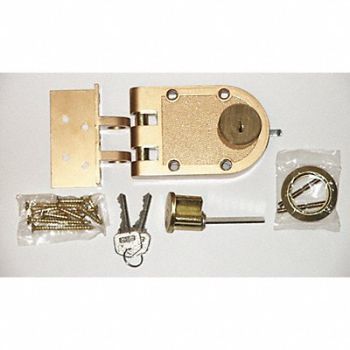KABA ILCO Auxiliary Lock Jimmyproof Deadlock Bronz, 1GBA8