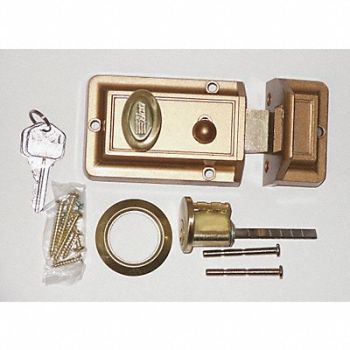 KABA ILCO Auxiliary Lock Night Latch Bronz, 1GBB1